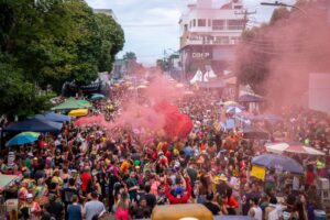 Bloco Pirarucu do Madeira arrastou foliões no domingo (4)