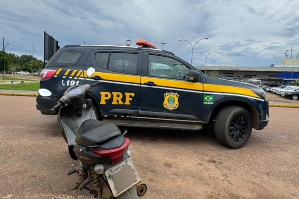 Em Porto Velho, PRF recupera motocicleta furtada