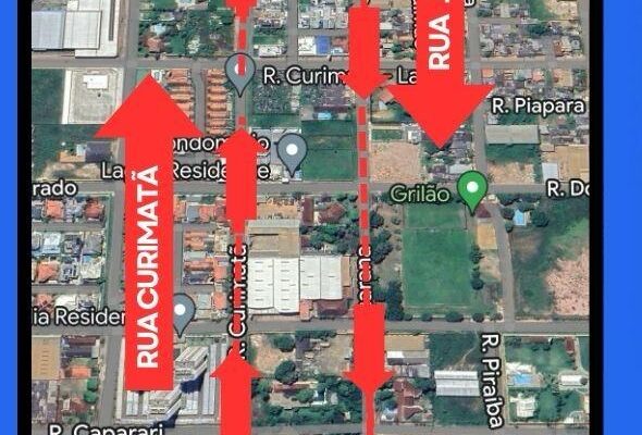 Prefeitura de Porto Velho informa mudança no sentido da av. Jatuarana e rua Curimatã no bairro Lagoa