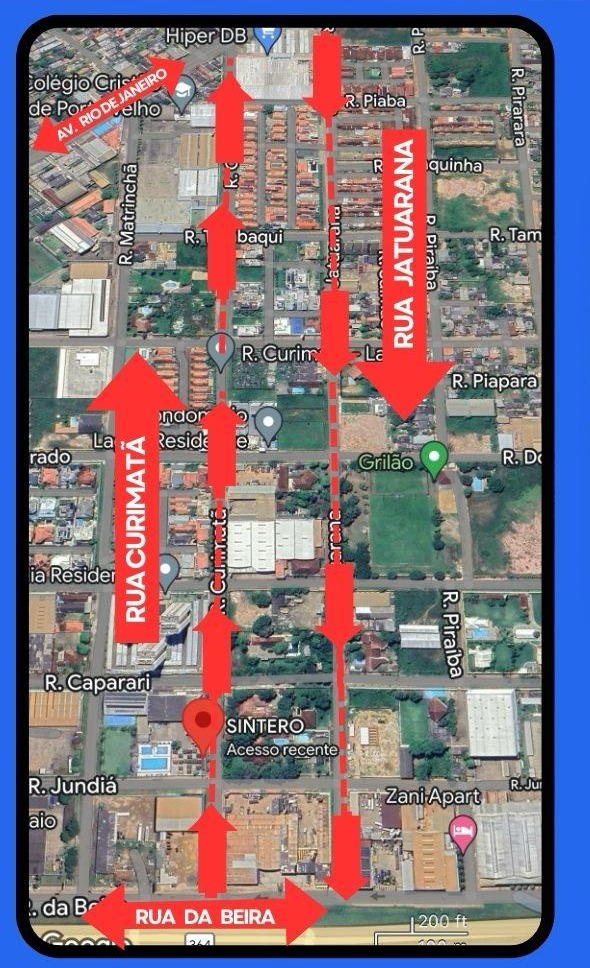 Prefeitura de Porto Velho informa mudança no sentido da av. Jatuarana e rua Curimatã no bairro Lagoa