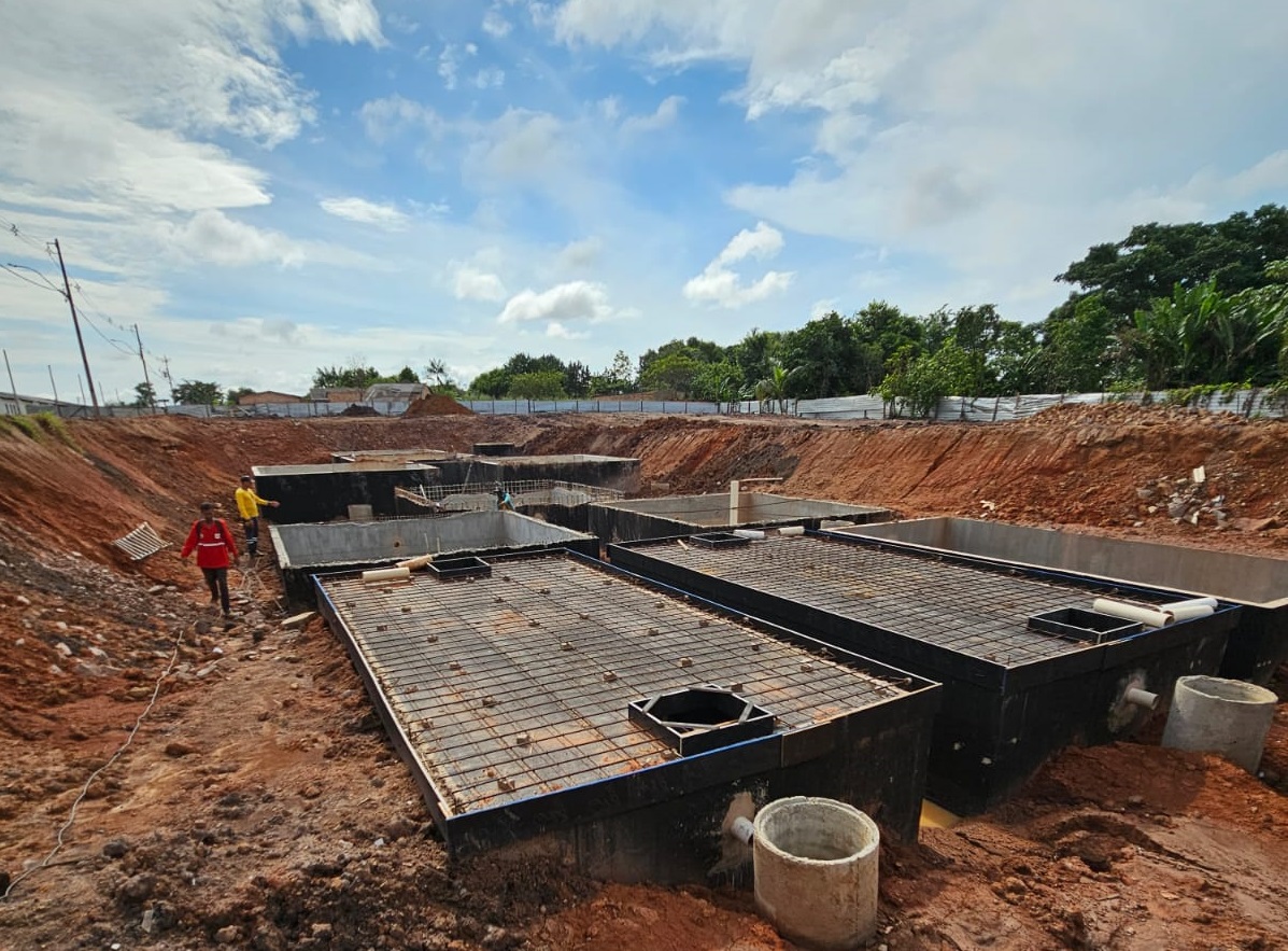 Prefeitura segue com a construção da estação de tratamento de esgoto das 269 unidades habitacionais, zona Leste da capital