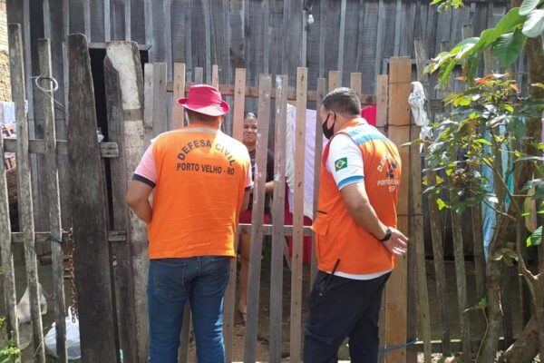 Nível das águas continua subindo e Defesa Civil Municipal segue fazendo monitoramento das áreas de risco