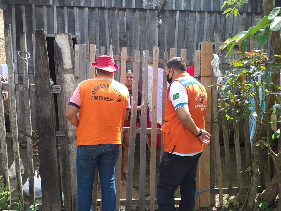 Nível das águas continua subindo e Defesa Civil Municipal segue fazendo monitoramento das áreas de risco