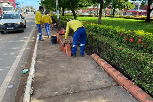 Prefeitura de Porto Velho avança nas obras de revitalização de calçadas da av. Jorge Teixeira