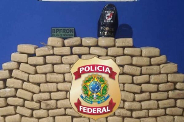 PF e PM apreendem 163kg de maconha em Rondônia