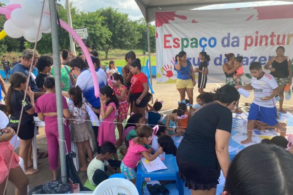 Projeto Rua de Lazer chega ao Cristal da Calama com muitas brincadeiras e atividades esportivas