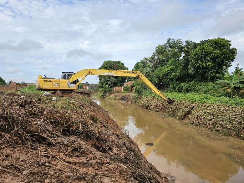 Mais de 57 quilômetros de canais foram limpos e reestruturados em Porto Velho desde 2017