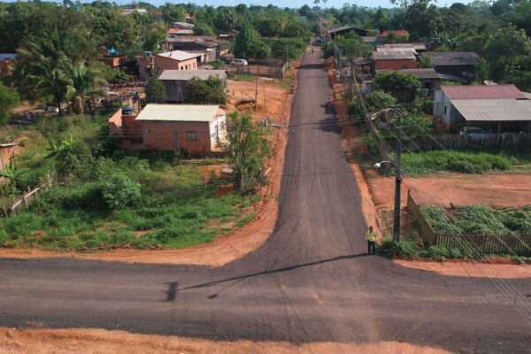 Programa de pavimentação da Prefeitura de Porto Velho também tem atendido os distritos