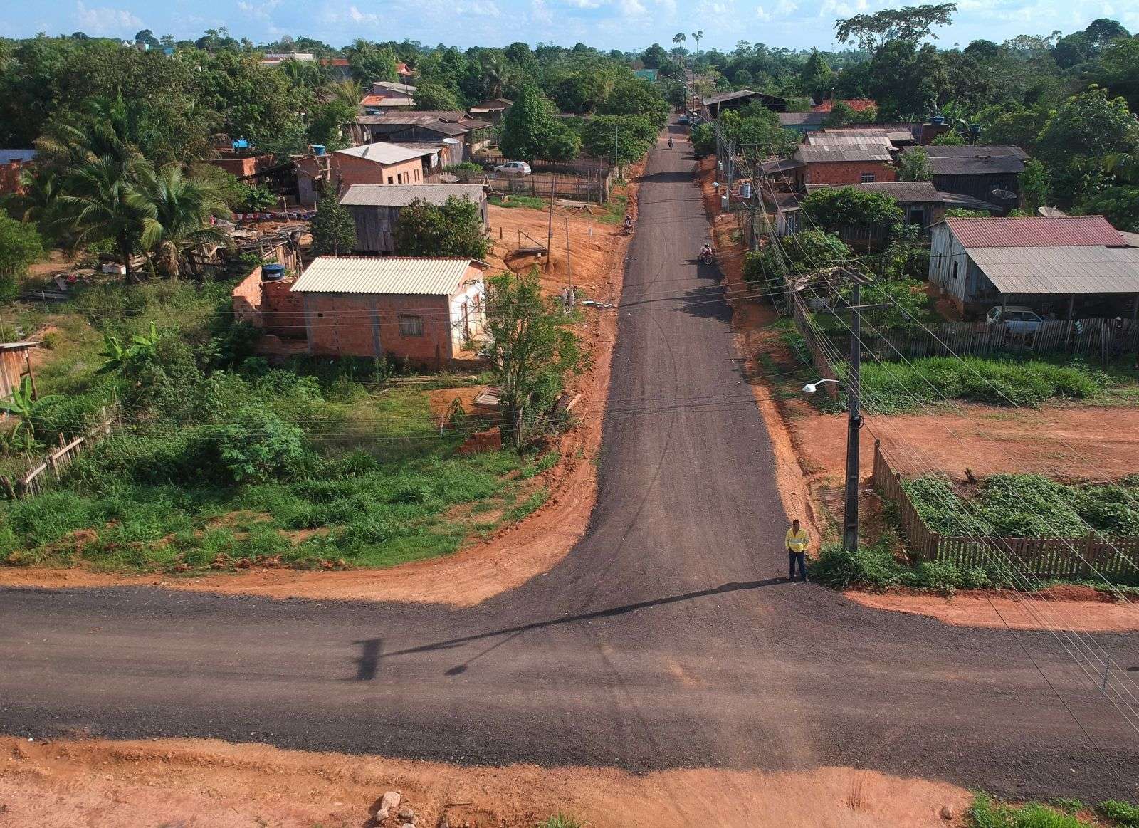 Programa de pavimentação da Prefeitura de Porto Velho também tem atendido os distritos