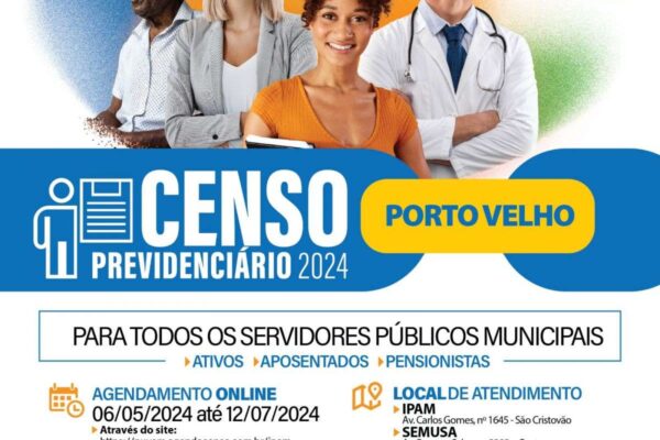 Prefeitura inicia atendimentos presenciais do Censo Previdenciário 2024