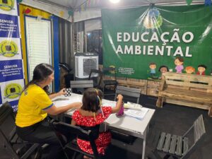 Estande montado pela Prefeitura de Porto Velho para reforçar a Educação Ambiental é destaque no Flor do Maracujá