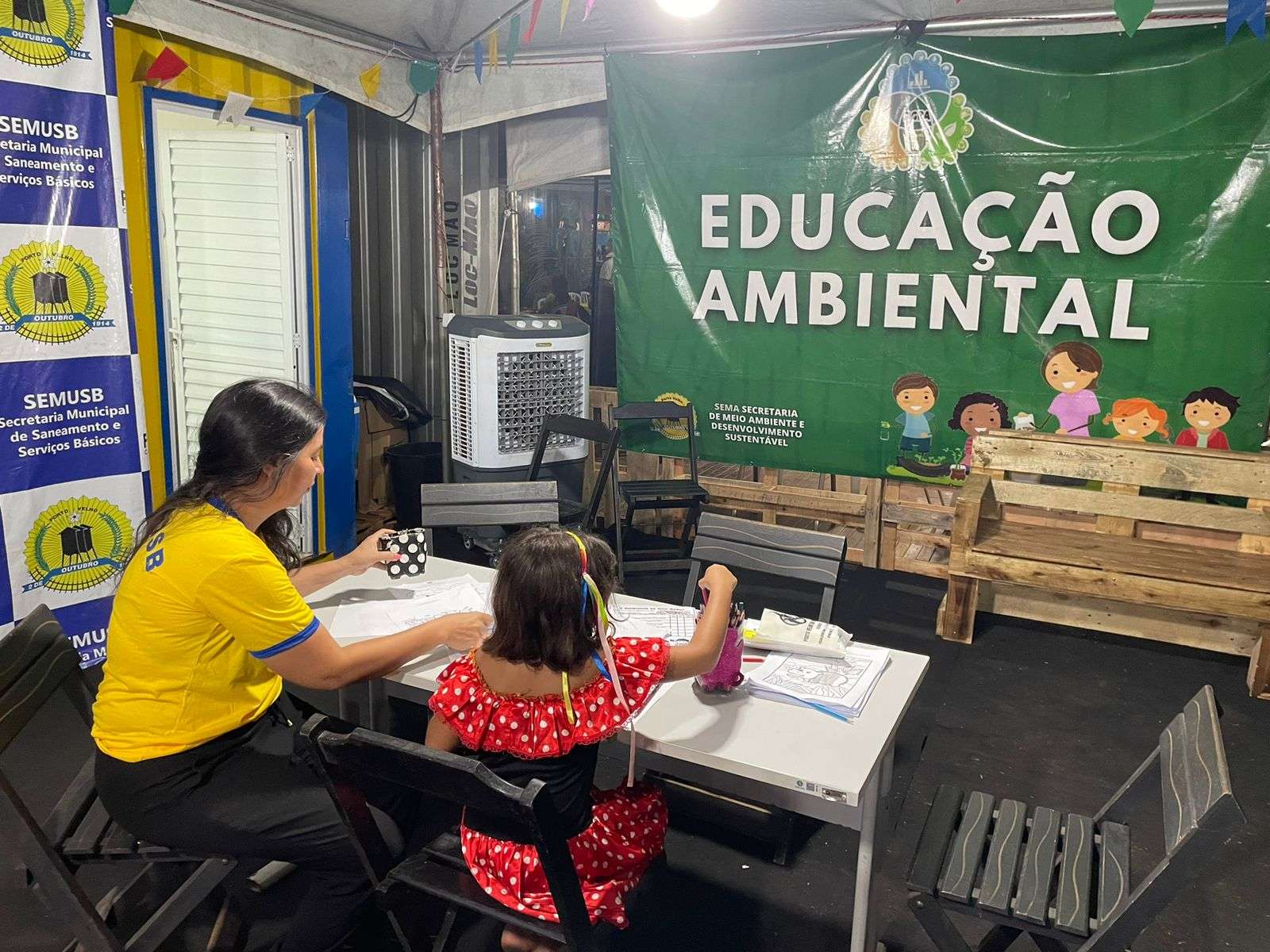Estande montado pela Prefeitura de Porto Velho para reforçar a Educação Ambiental é destaque no Flor do Maracujá