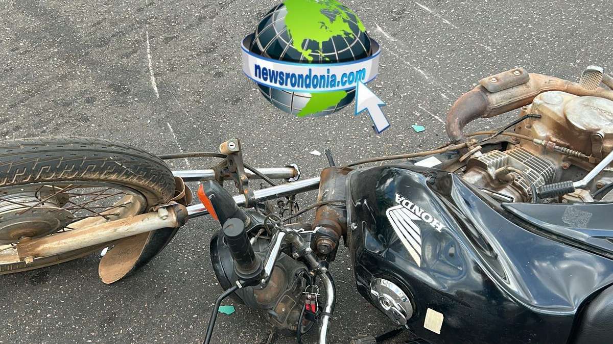 Roda de moto é arrancada em acidente com duas vítimas