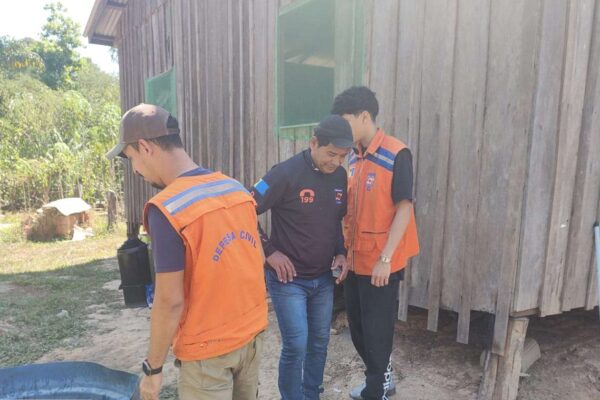 Nível do rio Madeira continua baixando e equipes da Defesa Civil Municipal seguem monitorando comunidades ribeirinhas de Porto Velho