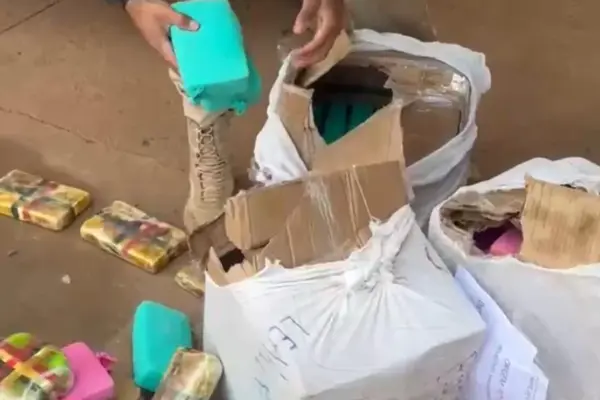 PRF apreende cerca de 90 kg de cocaína e Skunk em ônibus na BR-364