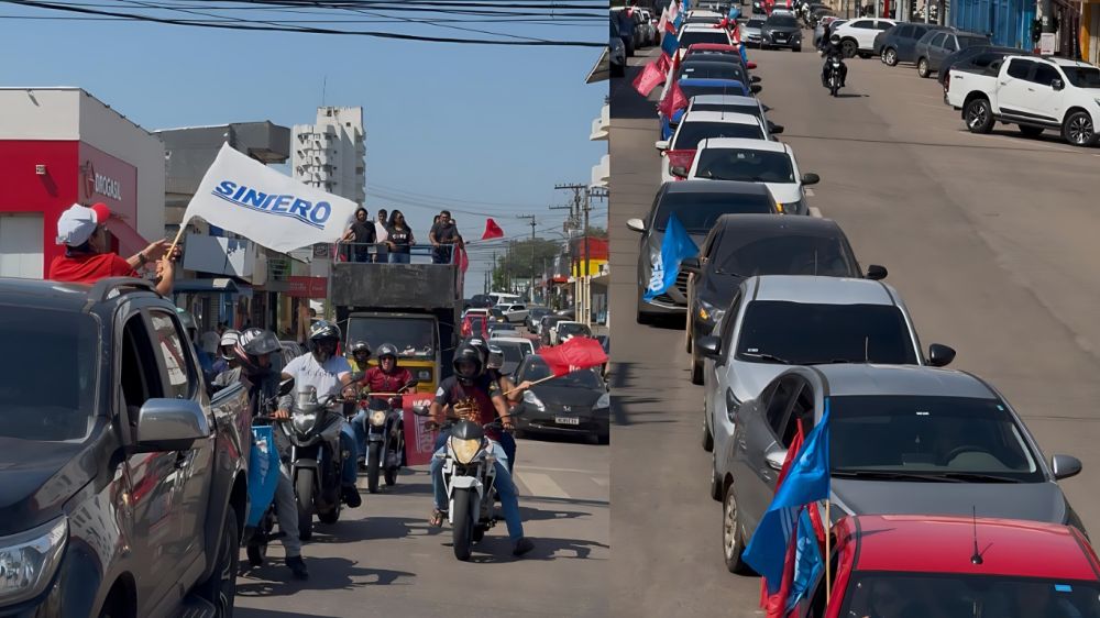 Professores de Rondônia mobilizam Porto Velho com buzinaço