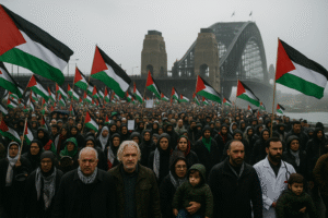 ORIENTE MÉDIO: Protestos pró-Palestina reúnem milhares de manifestantes em Sydney na Austrália