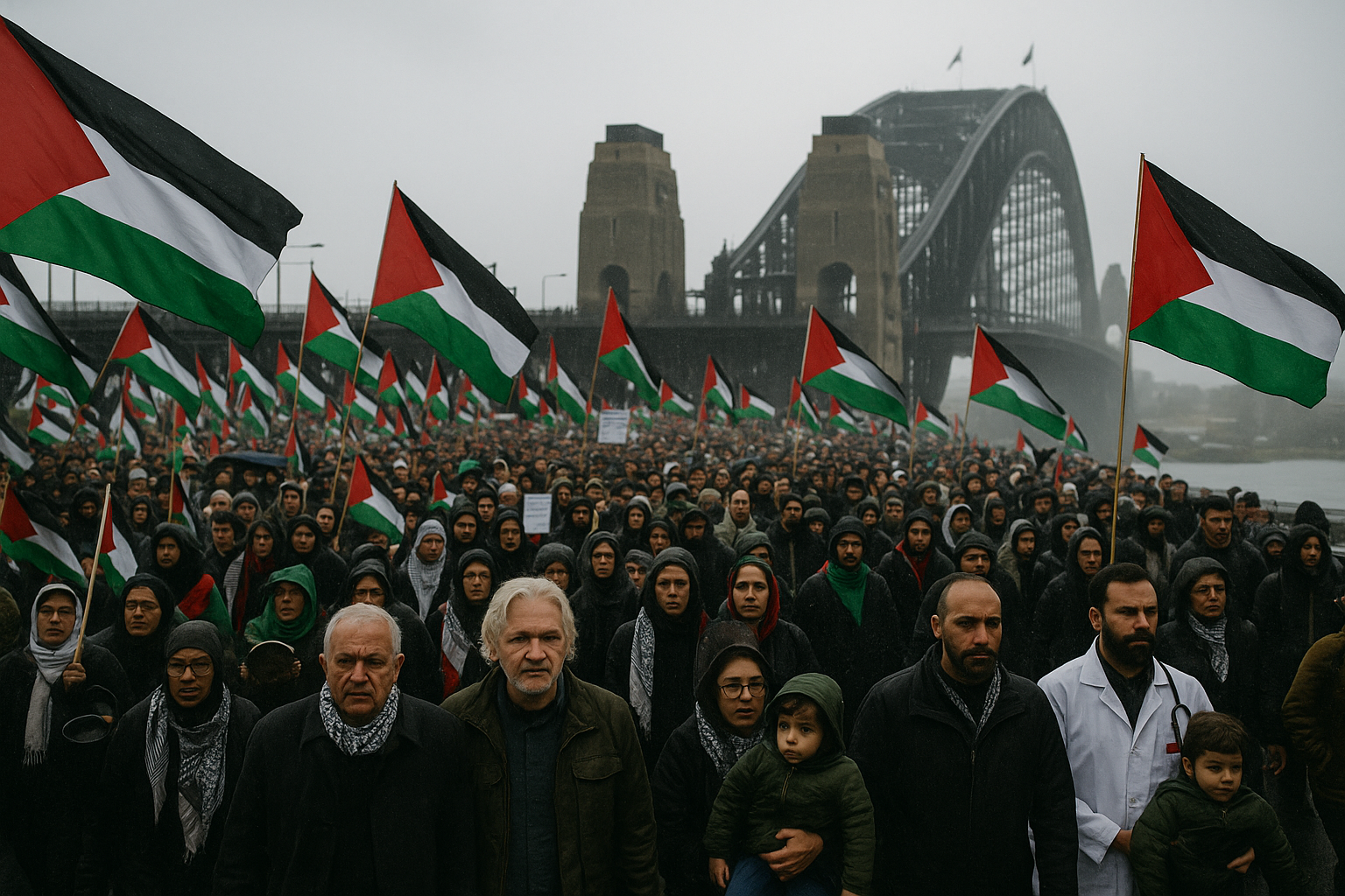 ORIENTE MÉDIO: Protestos pró-Palestina reúnem milhares de manifestantes em Sydney na Austrália