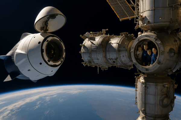 ESPACIAL: SpaceX conclui missão rápida e leva quatro astronautas à Estação Espacial Internacional em apenas 15 horas