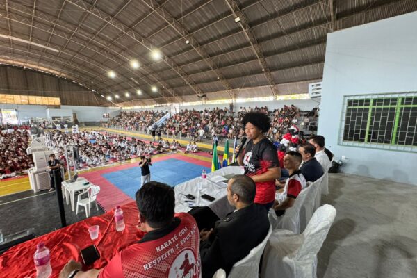 Deputada Silvia Cristina faz a abertura da 1ª Copa Champions Club de Karatê Interestilos em Vilhena