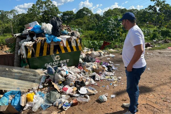 Vereador Wanoel Martins atua diante de denúncias sobre falta de coleta no bairro Baixa da União