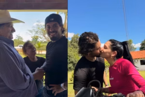 Ana Castela leva Zé Felipe para conhecer os avós em fazenda de Mato Grosso do Sul