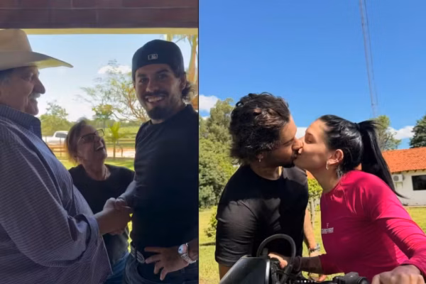 Ana Castela leva Zé Felipe para conhecer os avós em fazenda de Mato Grosso do Sul