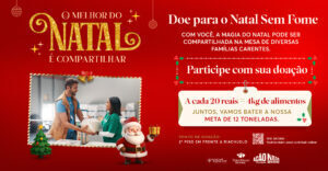 Doações seguem até dia 31: Porto Velho Shopping continua arrecadando alimentos para o Natal Sem Fome