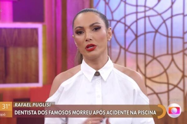 Patrícia Poeta anuncia falecimento ao vivo