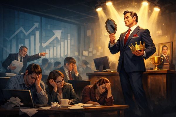 Chefes narcisistas e o desgaste profundo que a vaidade provoca no trabalho