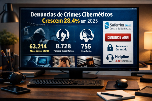 Denúncias de crimes cibernéticos crescem quase 30% no Brasil em um ano