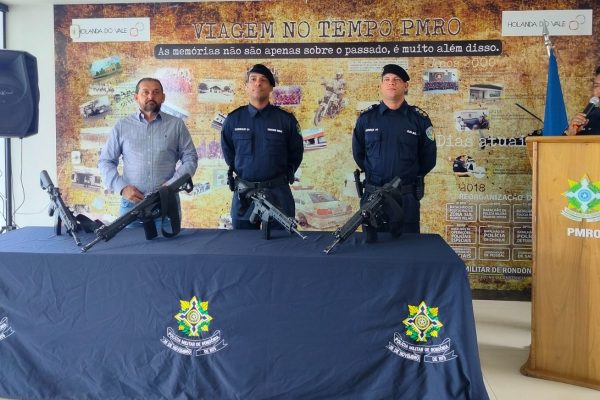Laerte Gomes viabiliza armamentos à PM e reforça investimentos na segurança pública de Rondônia