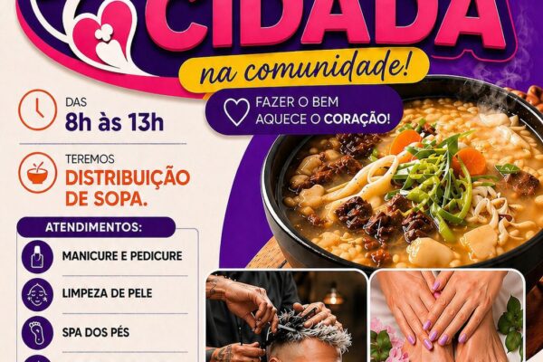 Gedeão Negreiros realiza ação social com serviços gratuitos no bairro Porto Cristo