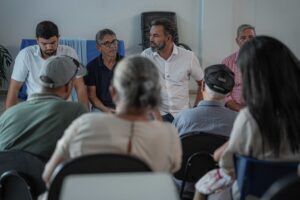Bruno Bolsonaro Scheid (PL) ouve demandas da população durante agenda em Nova Brasilândia do Oeste