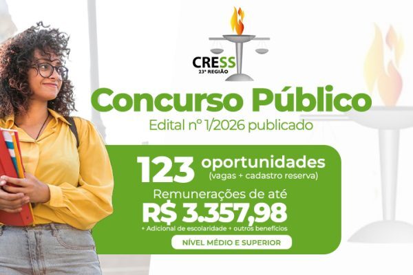 CRESS/RO publica edital de concurso com vagas para níveis médio e superior CRESS/RO publica edital de concurso com vagas para níveis médio e superior
