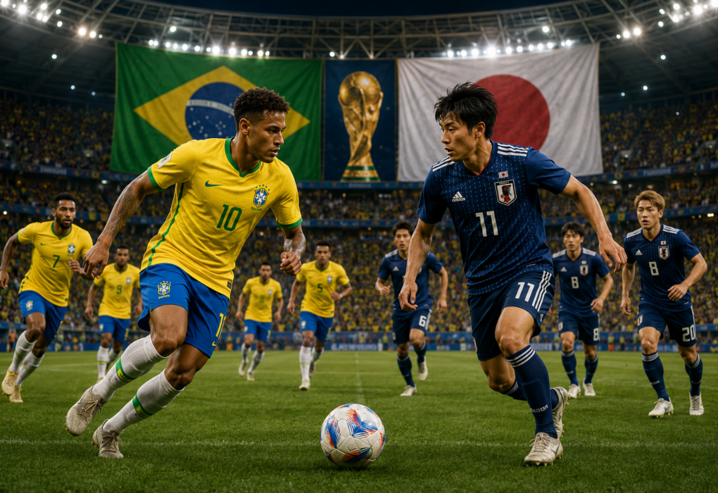 Brasil reencontra o Japão na Copa com a derrota recente ainda na memória