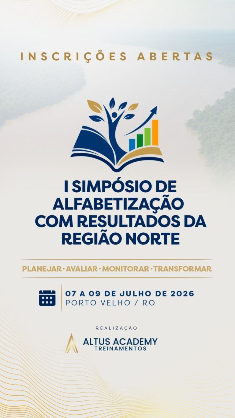 Norte abre inscrições para 1º simpósio de alfabetização com resultados Norte abre inscrições para 1º simpósio de alfabetização com resultados