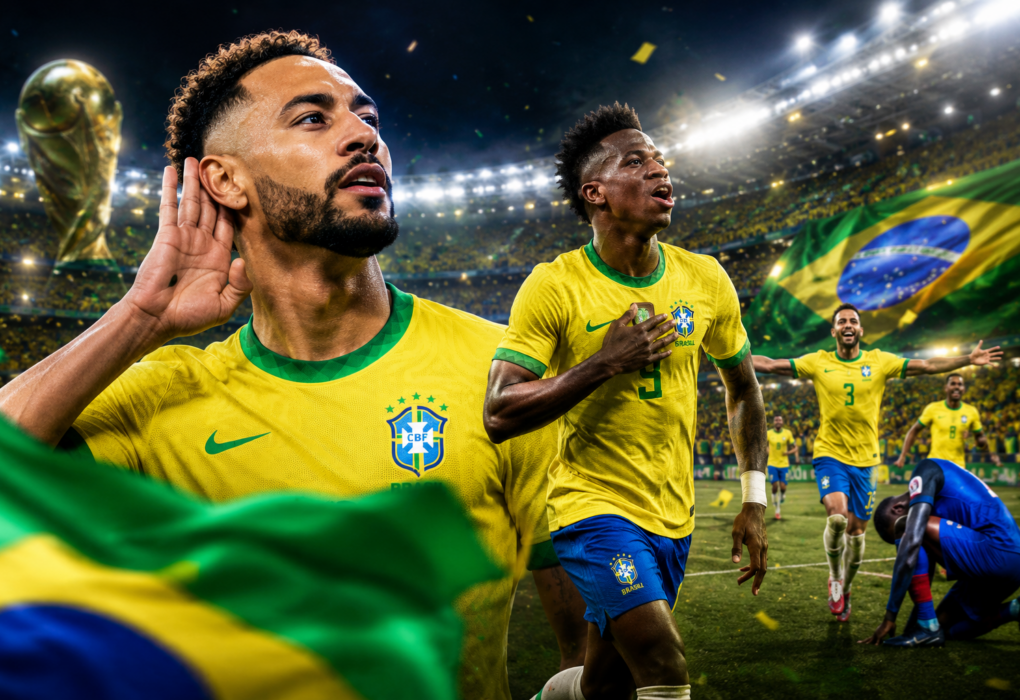Cunha brilha, Vini Jr aparece e o Brasil goleia o Haiti na sua estreia com vitória na Copa