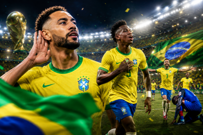Cunha brilha, Vini Jr aparece e o Brasil goleia o Haiti na sua estreia com vitória na Copa