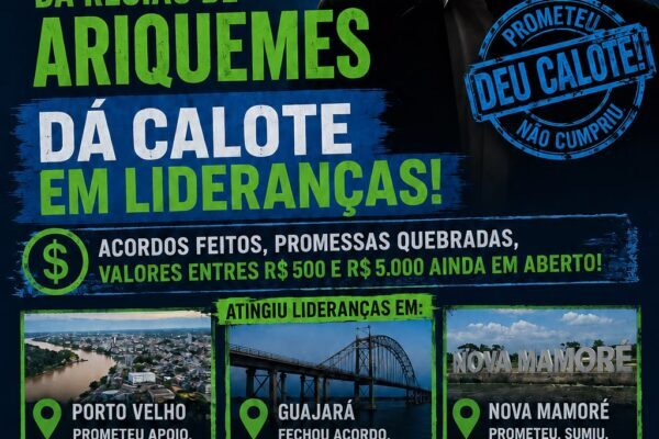 Pré-candidato a deputado federal é cobrado por acordos NÃO CUMPRIDOS em Rondônia Pré-candidato a deputado federal é cobrado por acordos NÃO CUMPRIDOS em Rondônia