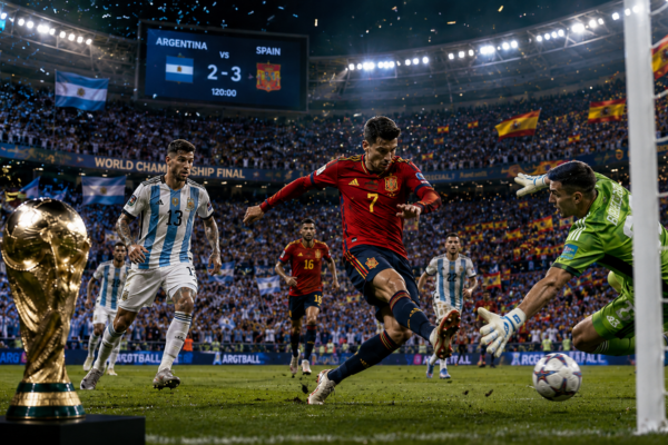 Ferran Torres decide, Espanha bate a Argentina e conquista o bicampeonato mundial