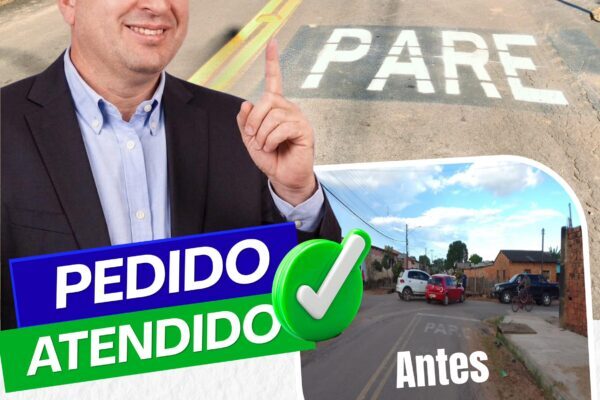 Prefeitura atende pedido de Gedeão e melhora sinalização no bairro São Francisco