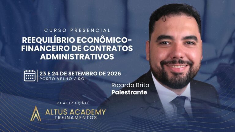 Curso em Porto Velho aborda reequilíbrio econômico-financeiro de contratos administrativos
