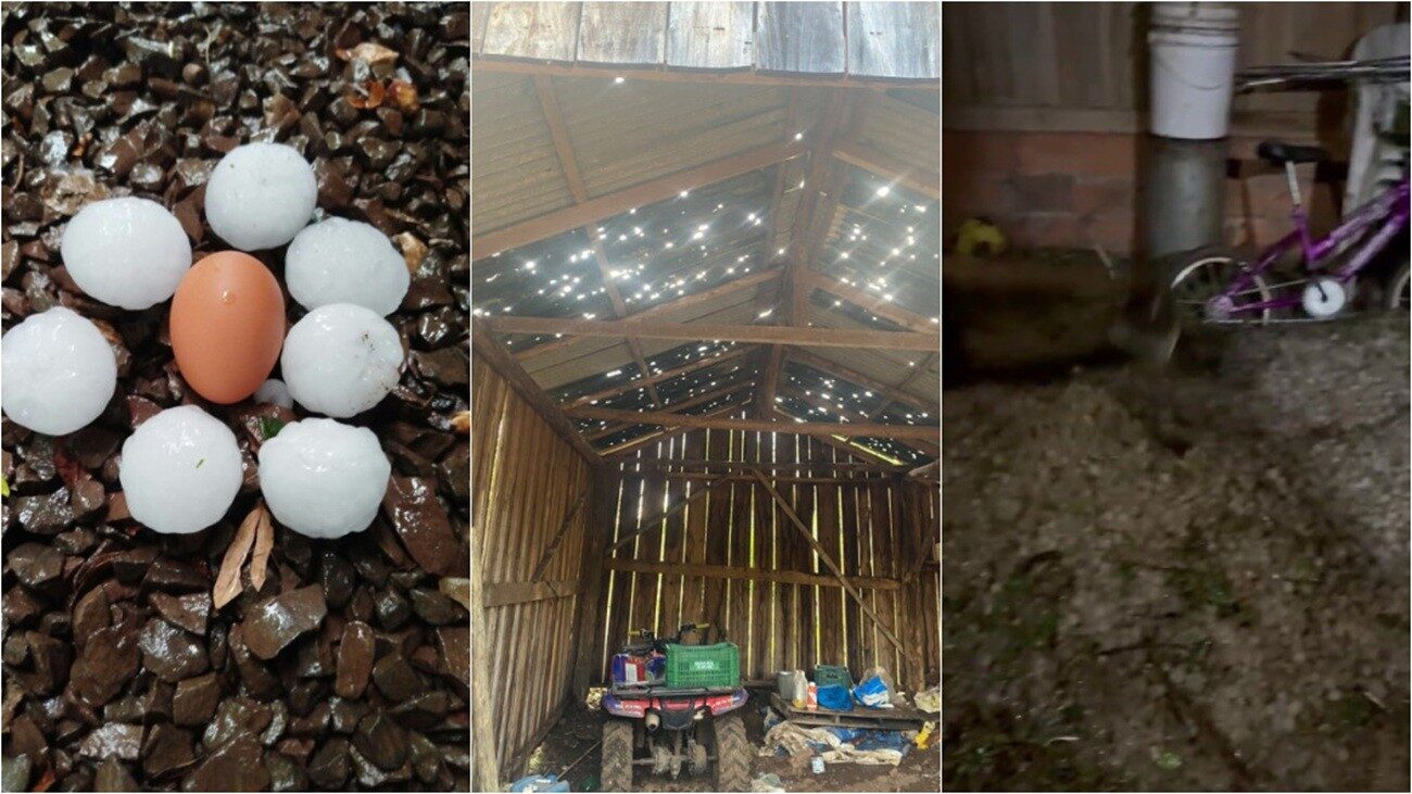 www.deixaeutefalar.com.br Temporal com granizo atinge cidades do Oeste de SC