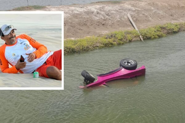 Motorista de buggy morre após veículo cair em canal no Ceará