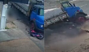 www.deixaeutefalar.com.br Motociclista é arrastado por carreta na Avenida Mário Covas, em Belém