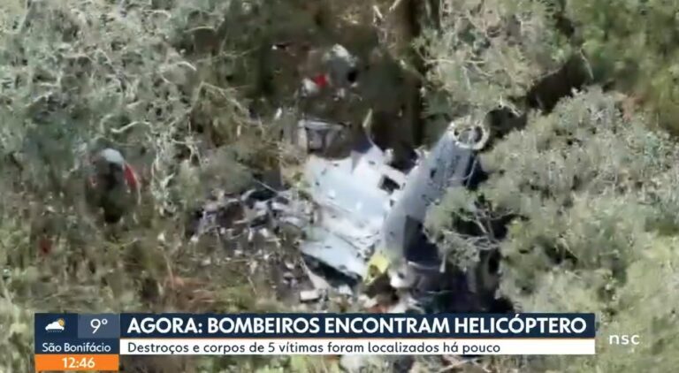Cantor Rick e mais 4 morrem em queda de helicóptero em SC