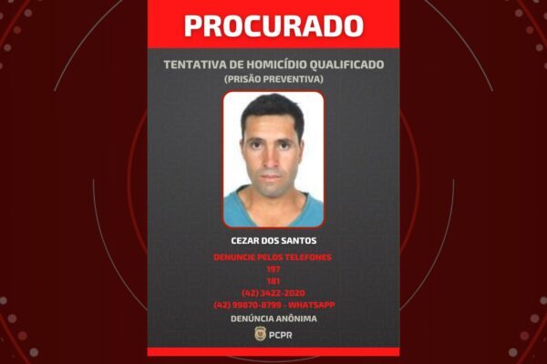 Homem é procurado por atacar irmãos com facão no Paraná