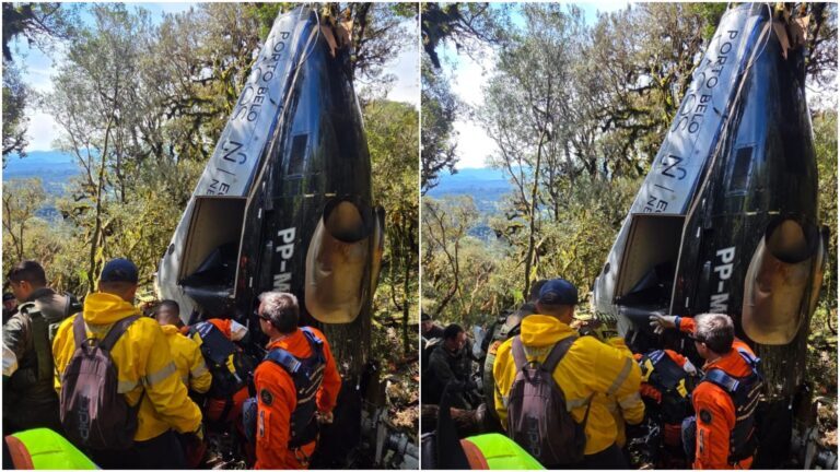 Retirada de motores de helicóptero de Rick depende do tempo
