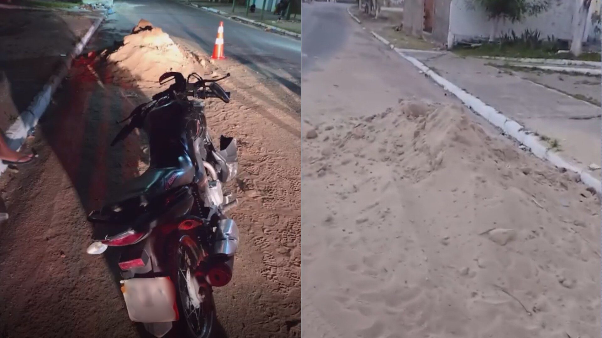 www.deixaeutefalar.com.br Motociclista morre após cair em areia de obra em Santa Inês